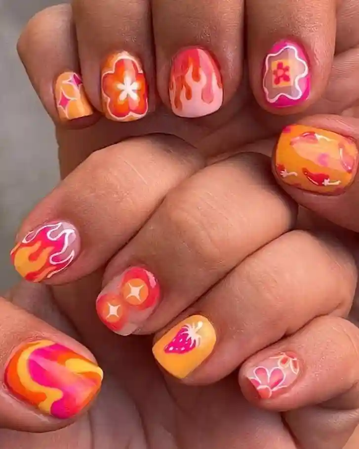 Groovy Strawberry Flames