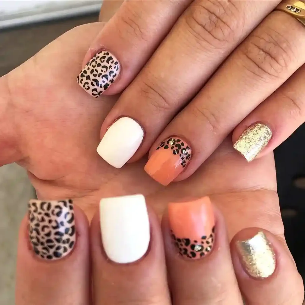 Leopard Meets Gold & Coral