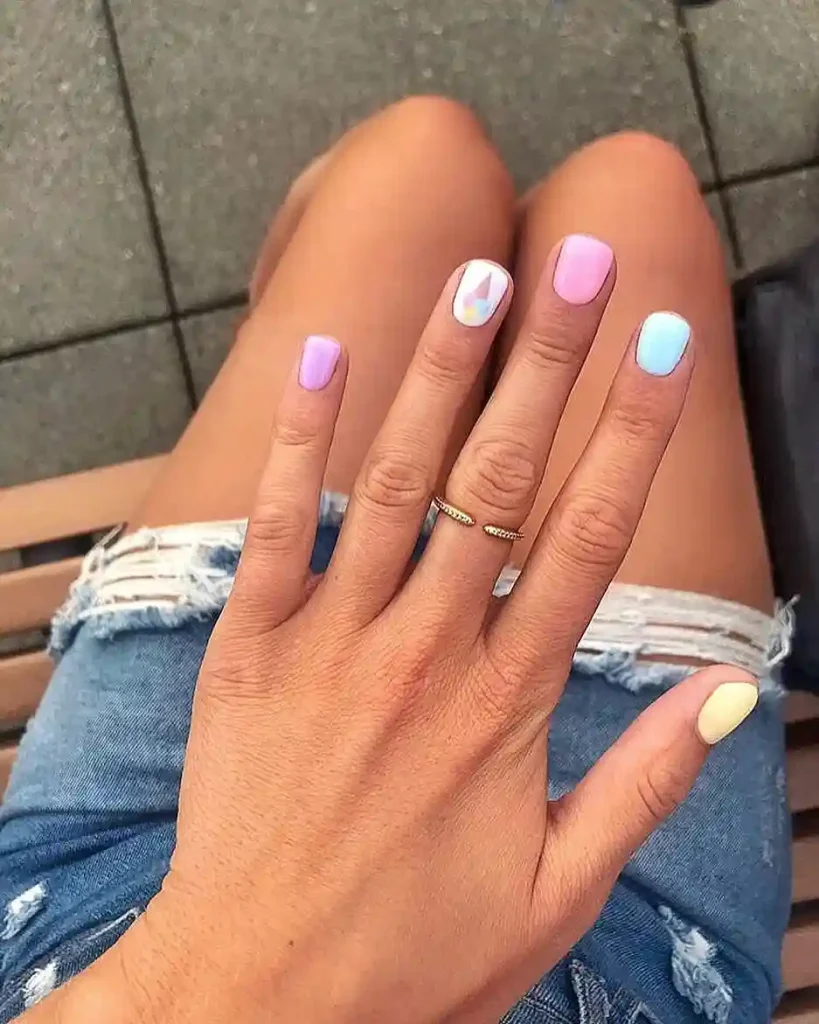 Pastel Ice Cream Dream Nails