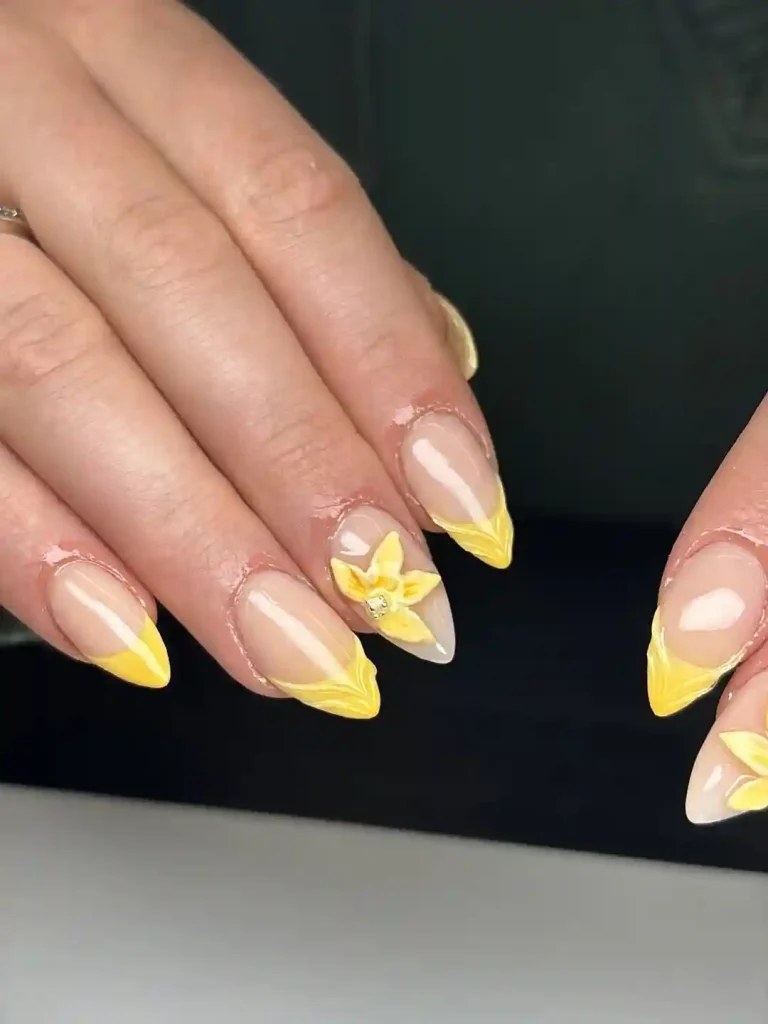 Playful Orange-Yellow Abstract Swirls