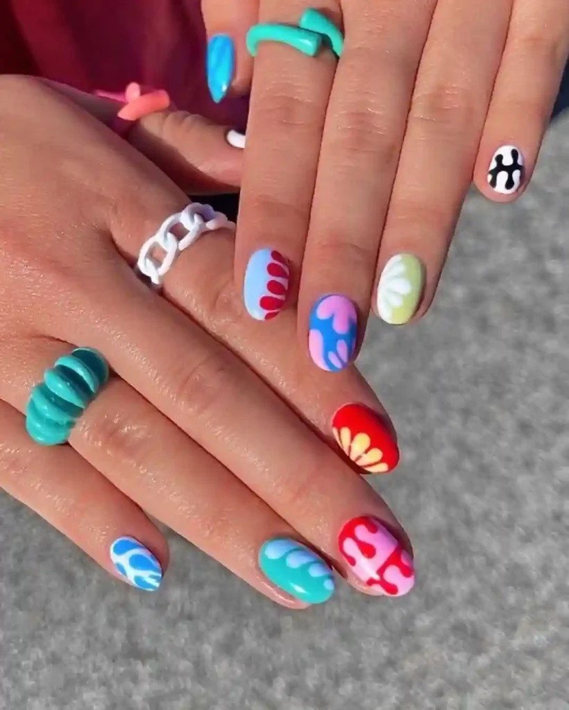 Pop Art Splash Nails