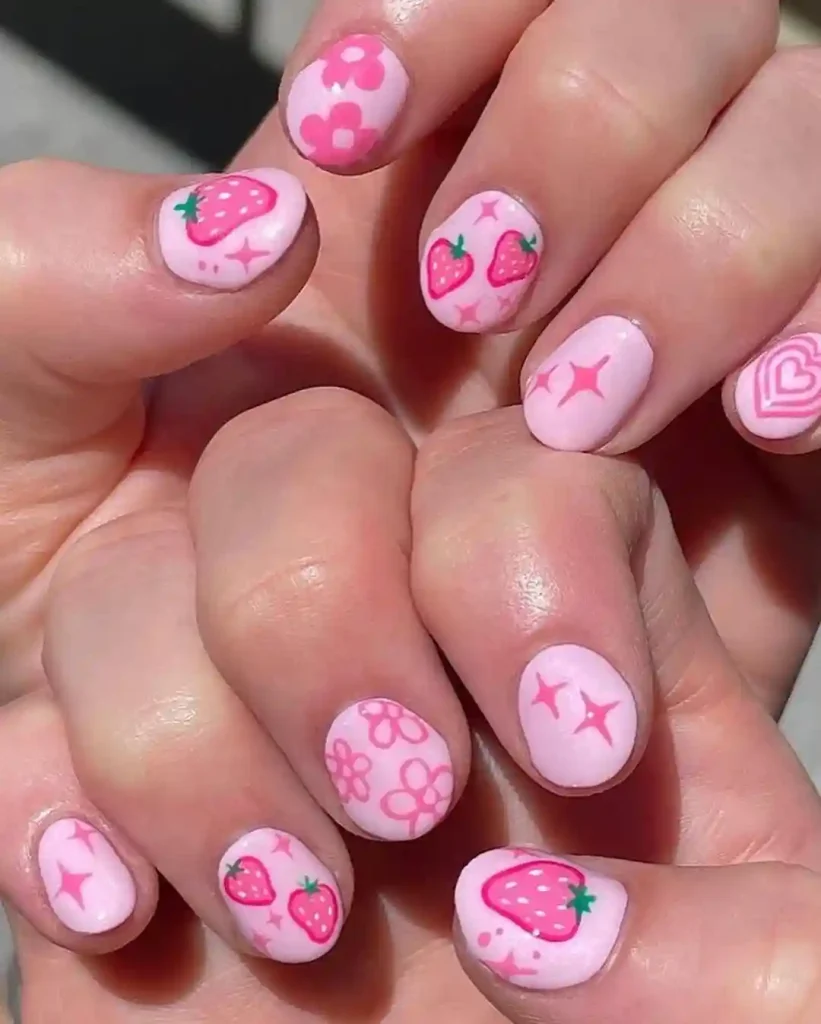 Strawberry Shortcake Nails