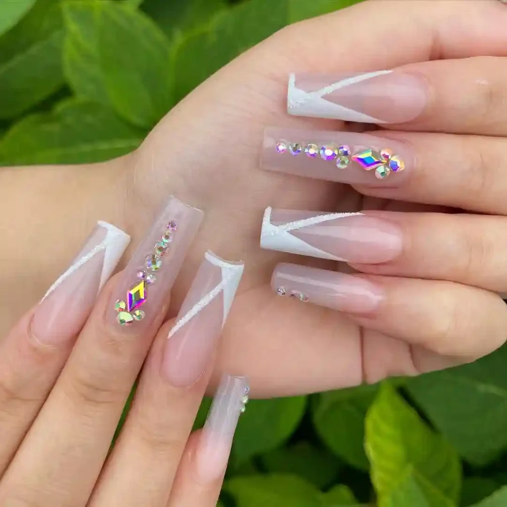 Nude and White Swirl Combo for a Natural Look