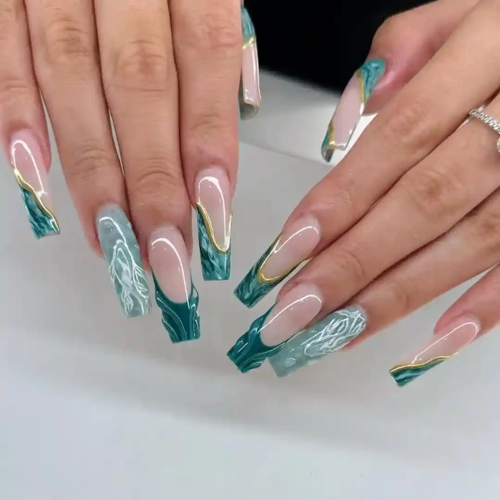 Seashell Fantasy with Starfish and Textured Art