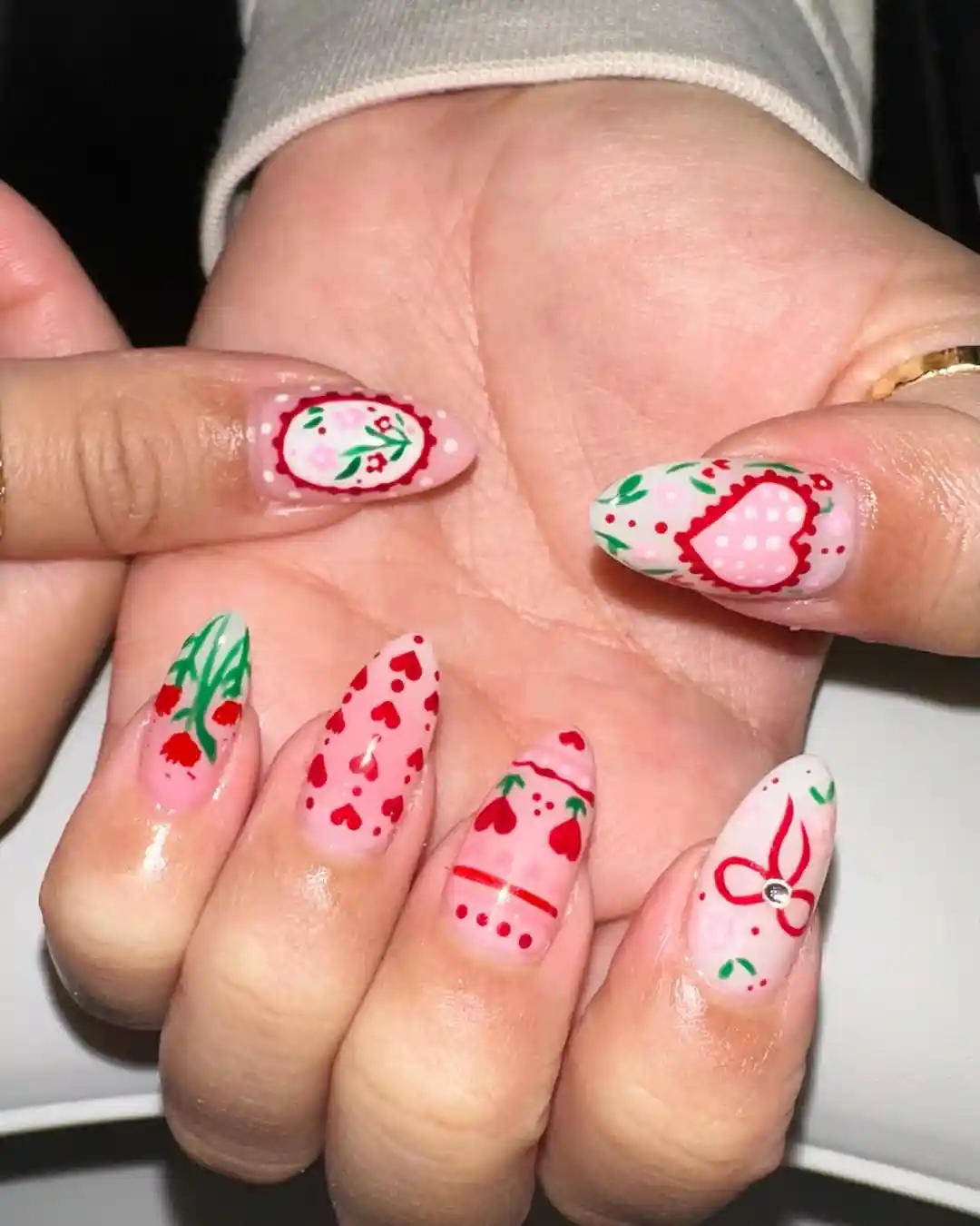 26 valentine day nails Ideas