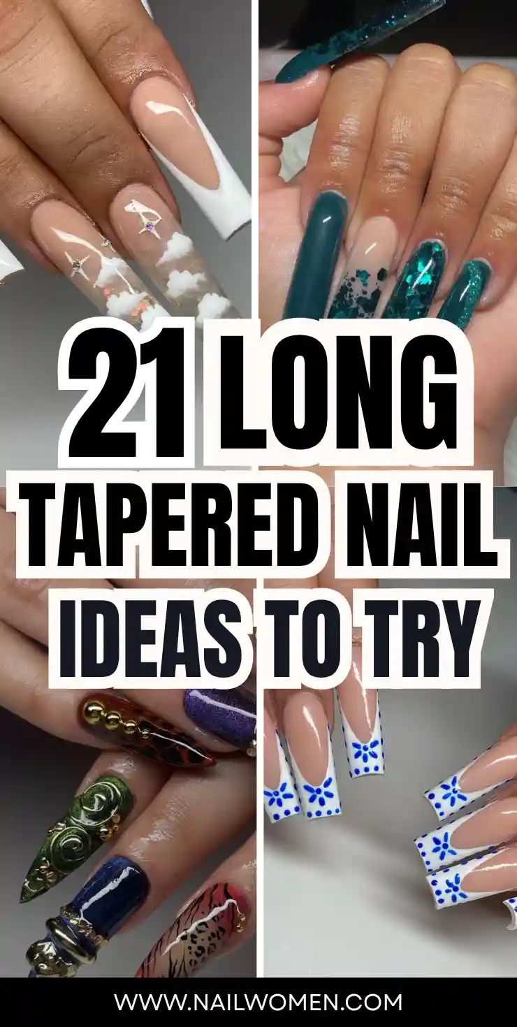 21 Long Tapered Nails Ideas
