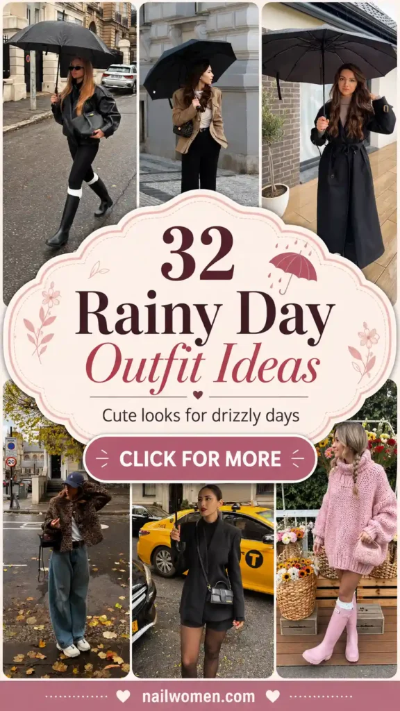 Rainy Day Outfit Ideas